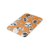 Halloween Skulls Botten Doodle Pattern Badmat (Gekanteld)