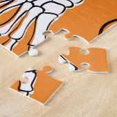 Halloween Skulls Botten Doodle Pattern Legpuzzel (Zijkant)