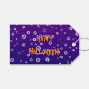 Halloween Skulls Cadeaulabel