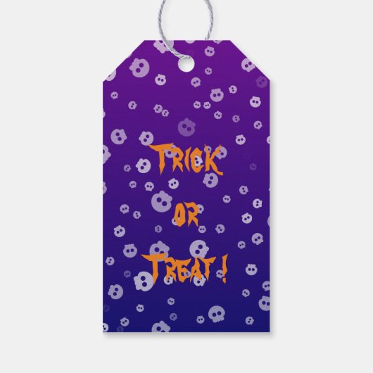 Halloween Skulls Cadeaulabel (Achterkant)