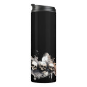 Halloween Skulls Design Thermal Tumbler Thermosbeker (Geroteerd rechts)