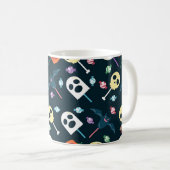 Halloween Skulls & Ghosts Snoep Pattern Mok (Voorkant rechts)