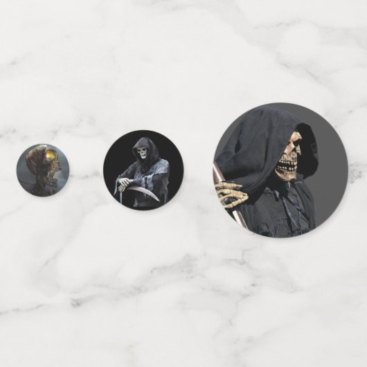 Halloween Skulls & Grim Reapers Confetti (Voorkanten)
