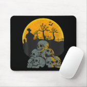 Halloween Skulls Head Moon Skeleton Costume Kinder Muismat (Met muis)
