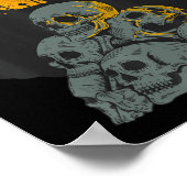Halloween Skulls Head Moon Skeleton Costume Kinder Poster (Hoek)