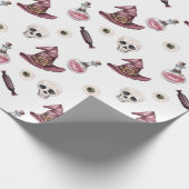 Halloween Skulls, heks Petten, Potions en Eyeball Cadeaupapier (Hoek)