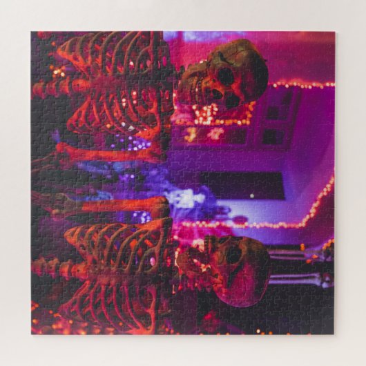 Halloween Skulls Horror Legpuzzel (Horizontaal)