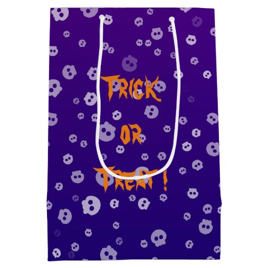 Halloween Skulls Medium Cadeauzakje (Achterkant)