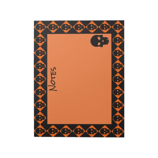 Halloween Skulls Notitieblok (Linkerzijde)