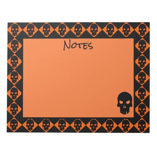 Halloween Skulls Notitieblok (Voorkant)