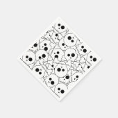Halloween Skulls Pattern Paper Napkins Servet (Hoek)