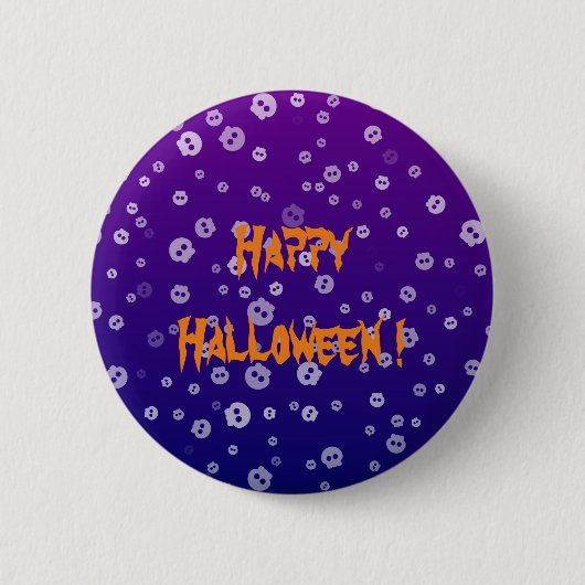 Halloween Skulls Ronde Button 5,7 Cm (Voorkant)