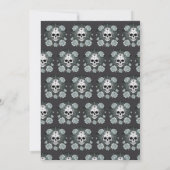 Halloween Skulls & Rozen Party Aanpassen Kaart (Achterkant)