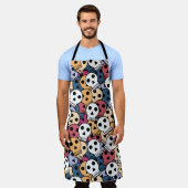 Halloween skulls schort (Gedragen)