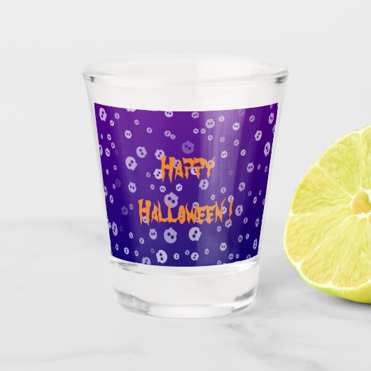 Halloween Skulls Shot Glas (Voorkant)