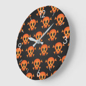 Halloween Skull's Square Wall Clock Grote Klok (Hoek)