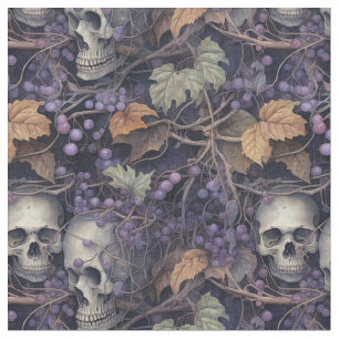  Halloween Skulls Stof