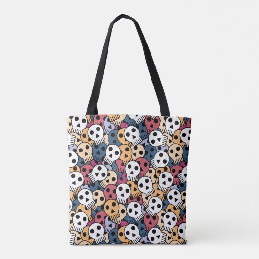 Halloween skulls tote bag (Achterkant)
