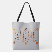 Halloween Skulls Tote Bag (Achterkant)