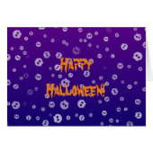 Halloween Skulls Wenskaart (Voorkant Horizontaal)