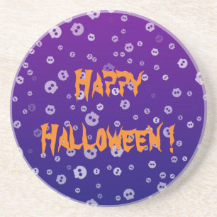 Halloween Skulls Zandsteen Onderzetter