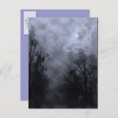 Halloween Sky beroemd gemaakt door Ravens Briefkaa Briefkaart (Voorkant / Achterkant)