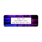 Halloween Sky bij nacht | Abstract retouradres Etiket (Voorkant)