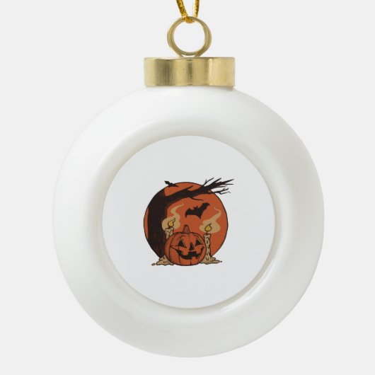 Halloween slaap keramische bal ornament (Voorkant)