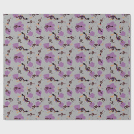 Halloween slangen_grijs cadeaupapier