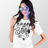 HALLOWEEN SLECHT EN BOO-JEE GRAPPIG CITAAT T-SHIRT