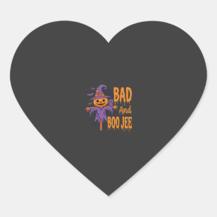 Halloween Slechte En Boe Jee Vogeverschrikker Graf Hart Sticker