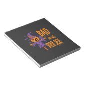Halloween Slechte En Boe Jee Vogeverschrikker Graf Notitieblok (Schuin)