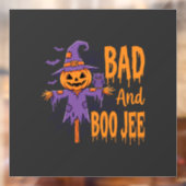 Halloween Slechte En Boe Jee Vogeverschrikker Graf Raamsticker (Vel 2)