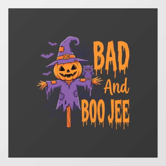 Halloween Slechte En Boe Jee Vogeverschrikker Graf Raamsticker (Vel)