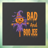 Halloween Slechte En Boe Jee Vogeverschrikker Graf Raamsticker (Vel 3)
