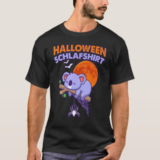 Halloween Sleep Koala Beer in het Duits T-shirt