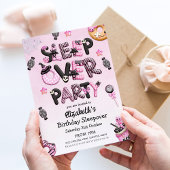 Halloween Sleepover verjaardagsfeestje Kaart