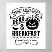 Halloween Sleepy Hollow Creepy Pumpkin Poster (Voorkant)