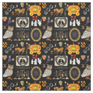 Halloween Sleepy Hollow Horse Ghost Pumpkin Ravens Stof