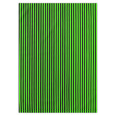 Halloween Slime Green en Black Stripe Tafelkleed (Voorkant)