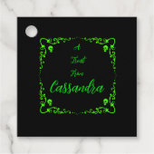 Halloween Slime Green gepersonaliseerd Bedankjes Labels (Voorkant)