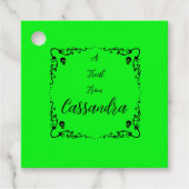 Halloween Slime Green gepersonaliseerd Bedankjes Labels (Voorkant)