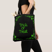 Halloween Slime Green Trick or Treat Tote Bag (Dichtbij)