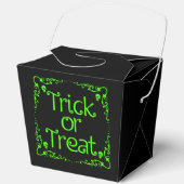 Halloween Slime Groene Trick or treat Bedankdoosjes (Voorkant)