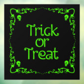 Halloween Slime Groene Trick or treat Raamsticker (Vel 3)
