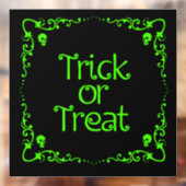 Halloween Slime Groene Trick or treat Raamsticker (Vel 2)