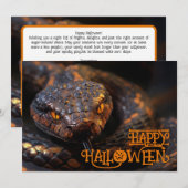 Halloween 🐍 "Slithering Spook-tacular Kaart (Voorkant / Achterkant)