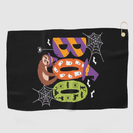 Halloween Sloth Boo Lazy Essential T-shirt Golfhanddoek (Horizontaal)