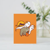 Halloween Sloth Briefkaart (Staand voorkant)