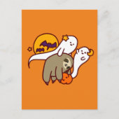 Halloween Sloth Briefkaart (Voorkant)